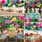 2 Pack Tropical Garland Hawaiian Party Decorations, 20ft Multicolored Tissue Paper Hibiscus Flower Summer Banner for Birthday Baby Shower Wedding Beach Theme Aloha Luau Party Supplies Jungle Decor